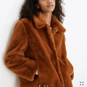 Madewell Faux Fur Jacket - XL